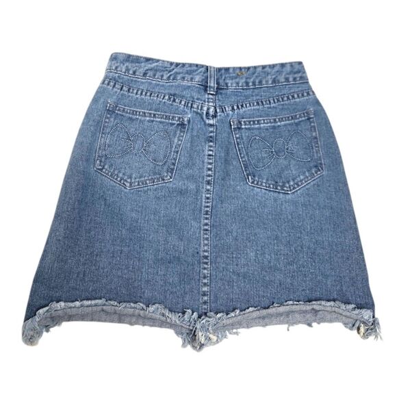 LAZY OAF x Disney Marie cat Aristocats‎ denim raw hem mini skirt S - Picture 3 of 12